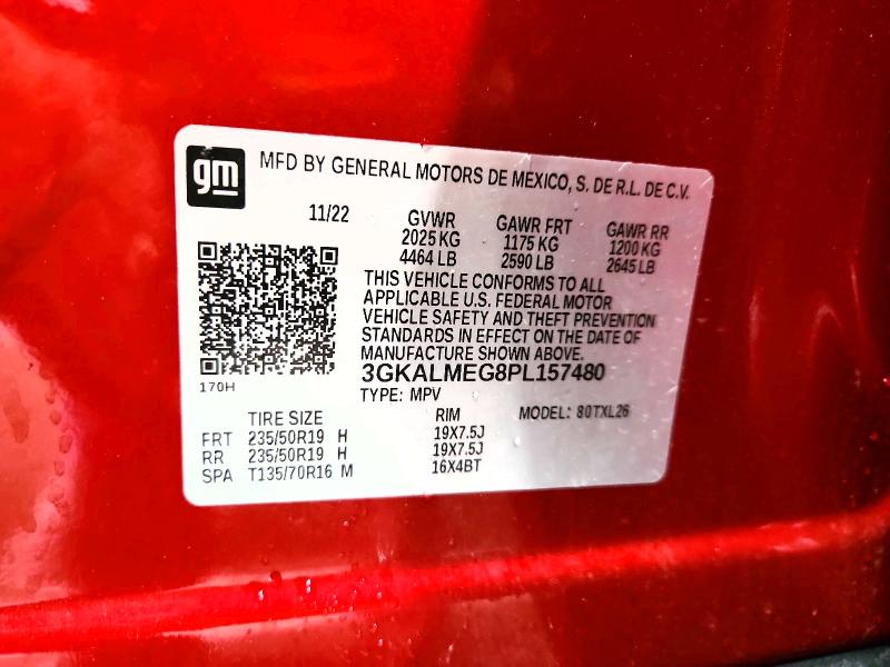 2023 Gmc Terrain მანქანა იყიდება აუქციონზე, vin: 3GKALMEG8PL157480, აუქციონის ნომერი: 51169876