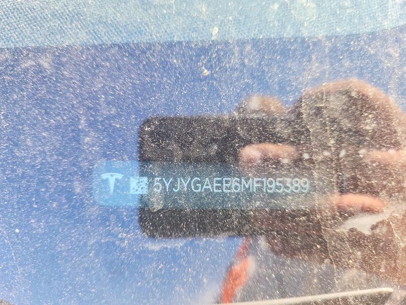Продаж на аукціоні авто 2021 Tesla Model Y, vin: 5YJYGAEE6MF195389, номер лоту: 46760206