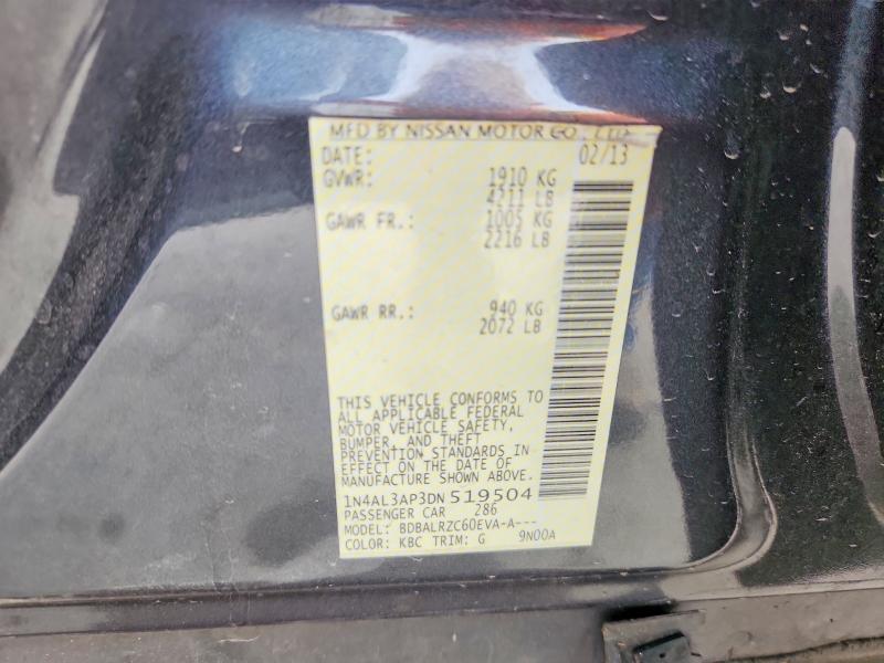 Aukcja sprzedaży 2013 Nissan Altima, vin: 1N4AL3AP3DN519504, numer aukcji: 51189446
