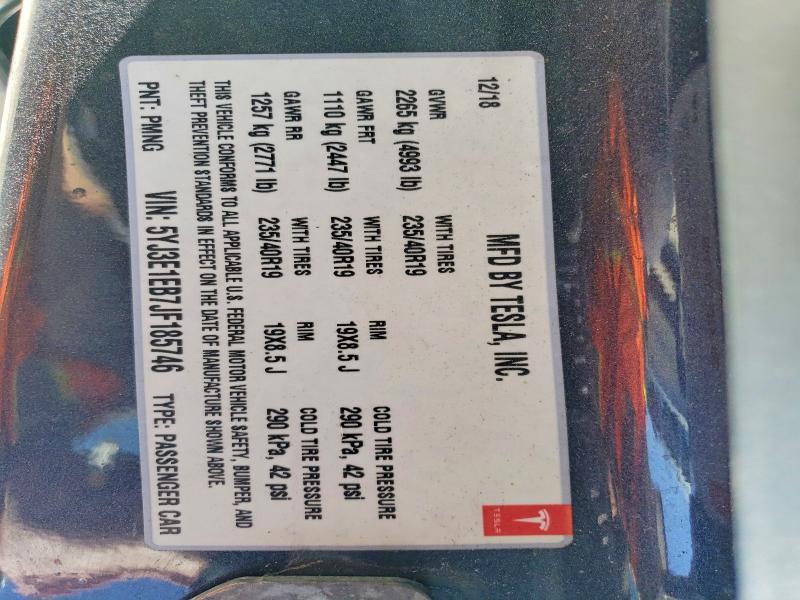 Продаж на аукціоні авто 2018 Tesla Model 3, vin: 5YJ3E1EB7JF185746, номер лоту: 51338256