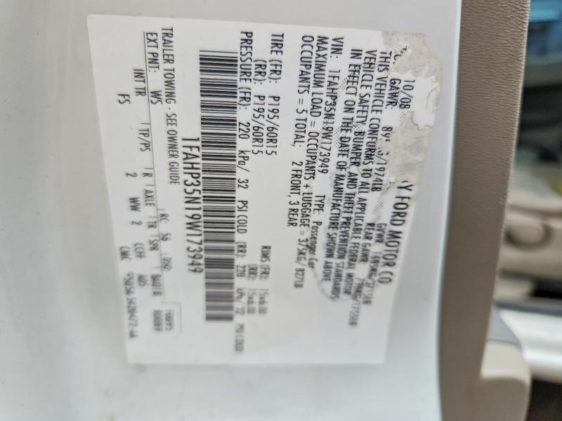Aukcja sprzedaży 2009 Ford Focus, vin: 1FAHP35N19W173949, numer aukcji: 49921816