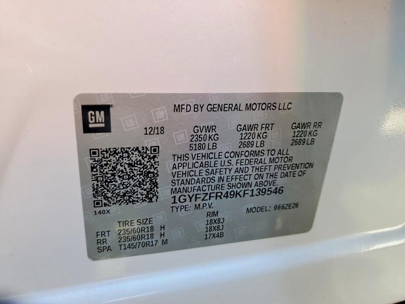 Aukcja sprzedaży 2019 Cadillac Xt4, vin: 1GYFZFR49KF139546, numer aukcji: 49016746