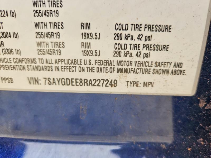 50528536 :رقم المزاد ، 7SAYGDEE8RA227249 vin ، 2024 Tesla Model Y مزاد بيع