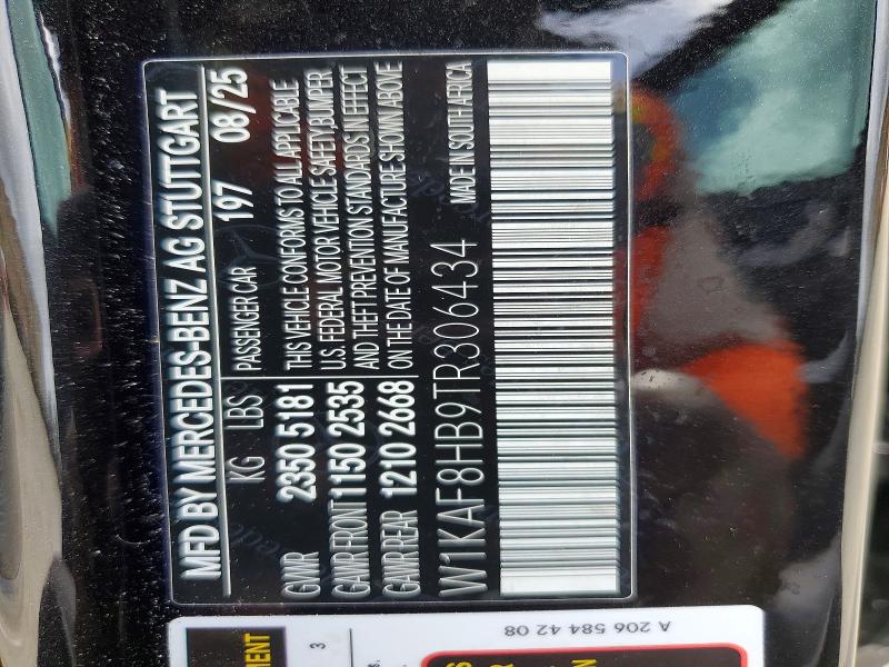 Продажа на аукционе авто 2026 Mercedes-benz C, vin: W1KAF8HB9TR306434, номер лота: 49541056