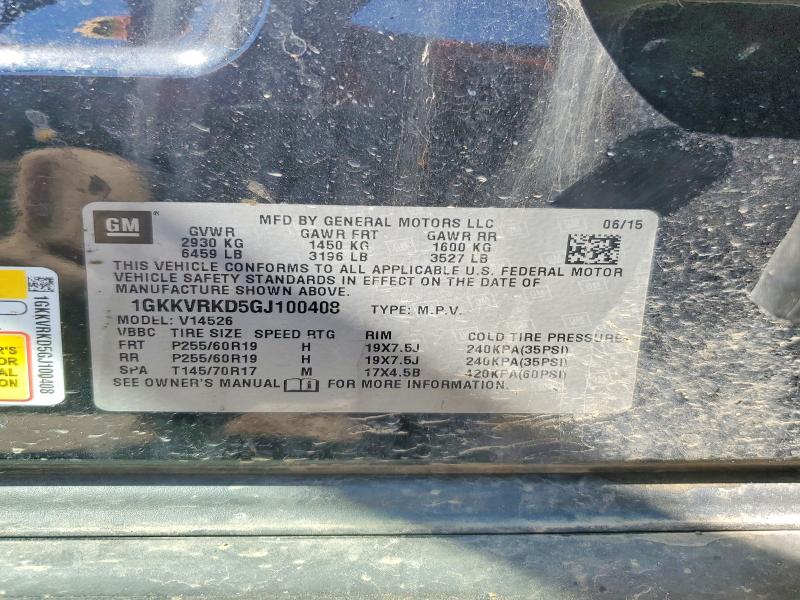 Продажа на аукционе авто 2016 Gmc Acadia, vin: 1GKKVRKD5GJ100408, номер лота: 48654966