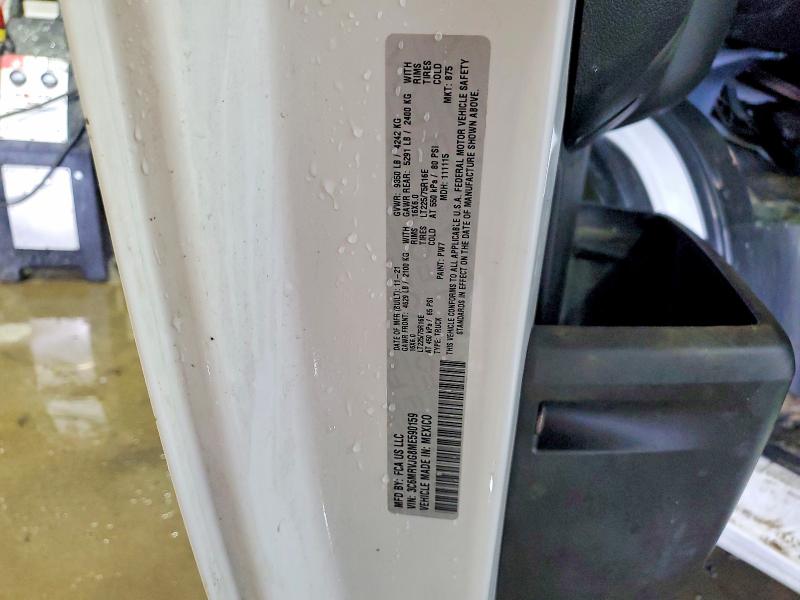 Aukcja sprzedaży 2021 Ram Promaster 3500, vin: 3C6MRVJG8ME590159, numer aukcji: 47230546