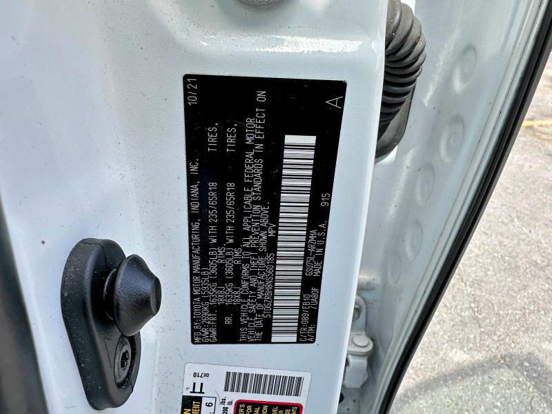 Aukcja sprzedaży 2022 Toyota Highlander, vin: 5TDGZRBH8NS560185, numer aukcji: 49934486