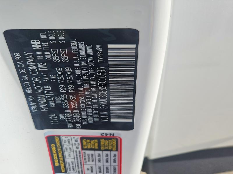 50852646 :رقم المزاد ، 3KMJE3DE8SE016595 vin ، 2025 Hyundai Tucson مزاد بيع