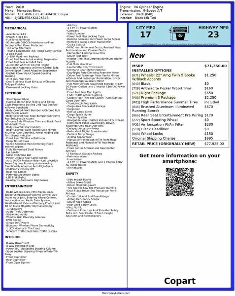 Продаж на аукціоні авто 2019 Mercedes-benz Gle Coupe, vin: 4JGED6EBXKA126348, номер лоту: 51213896