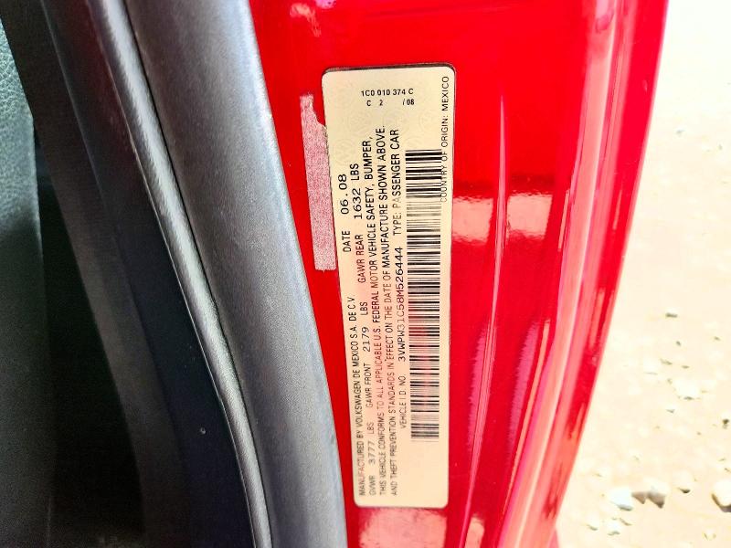 49113126 :رقم المزاد ، 3VWPW31C58M526444 vin ، 2008 Volkswagen New Beetle مزاد بيع