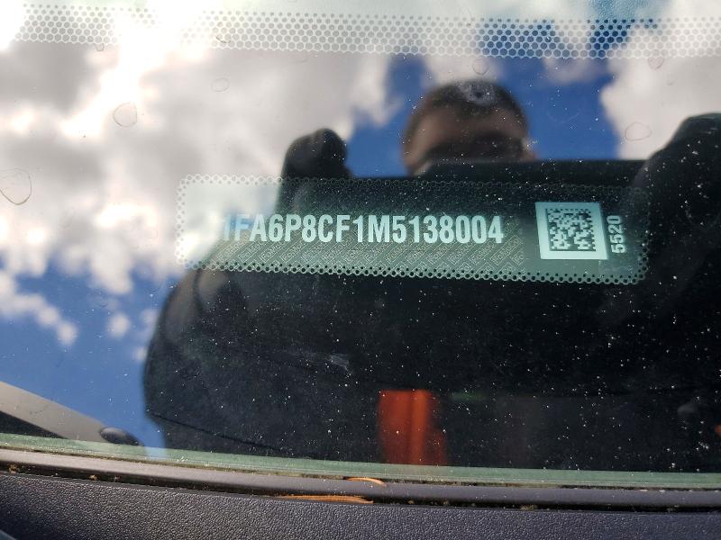 Продажа на аукционе авто 2021 Ford Mustang, vin: 1FA6P8CF1M5138004, номер лота: 49914726