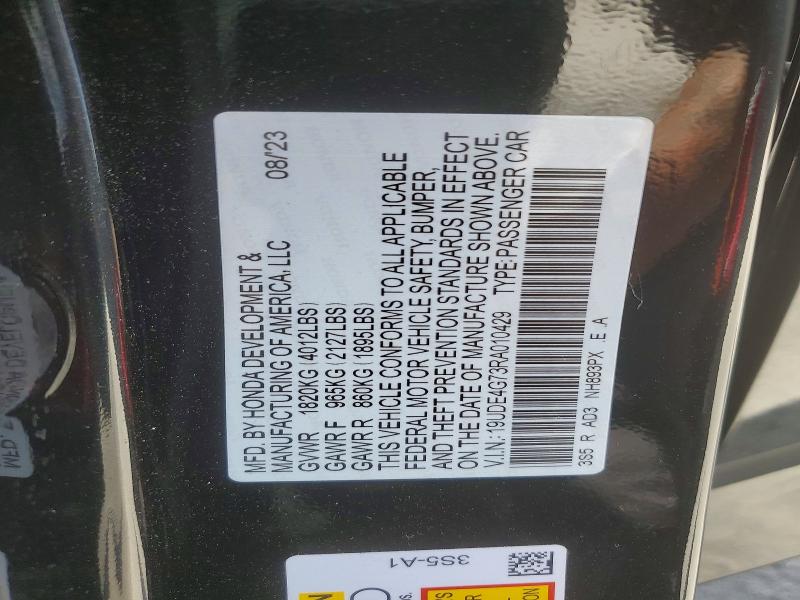 Aukcja sprzedaży 2024 Acura Integra, vin: 19UDE4G73RA010429, numer aukcji: 48329376
