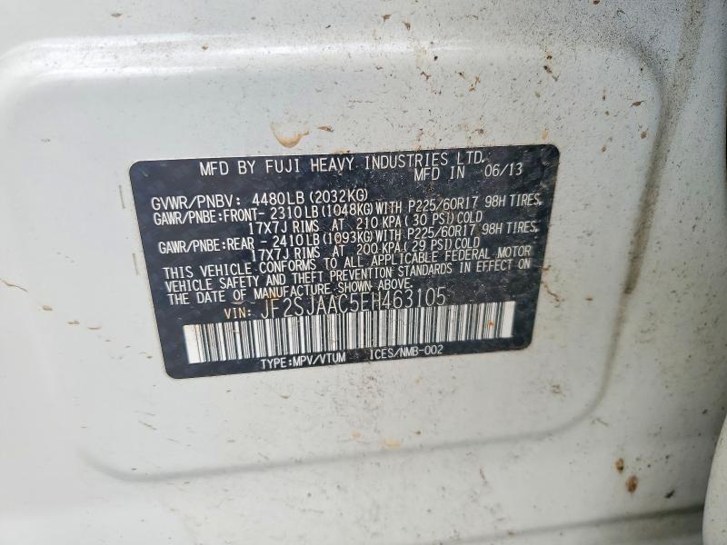 Aukcja sprzedaży 2014 Subaru Forester, vin: JF2SJAAC5EH463105, numer aukcji: 48667186