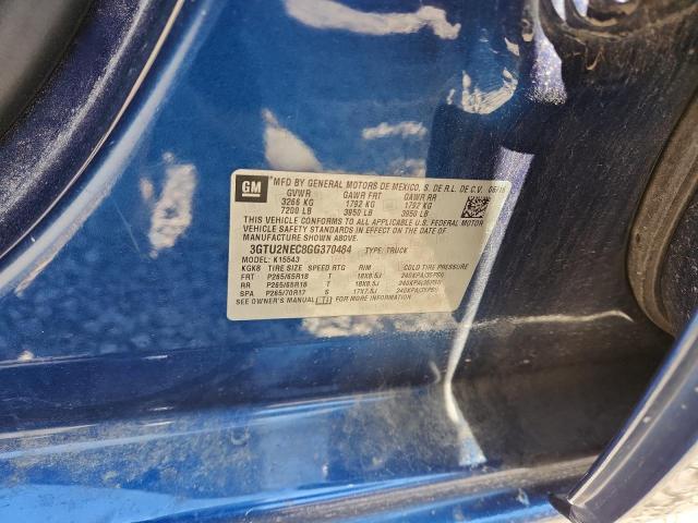 2016 Gmc Sierra მანქანა იყიდება აუქციონზე, vin: 3GTU2NEC8GG370484, აუქციონის ნომერი: 50338686