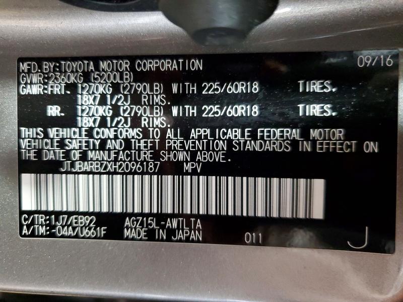 Aukcja sprzedaży 2017 Lexus Nx 200t, vin: JTJBARBZXH2096187, numer aukcji: 49949426