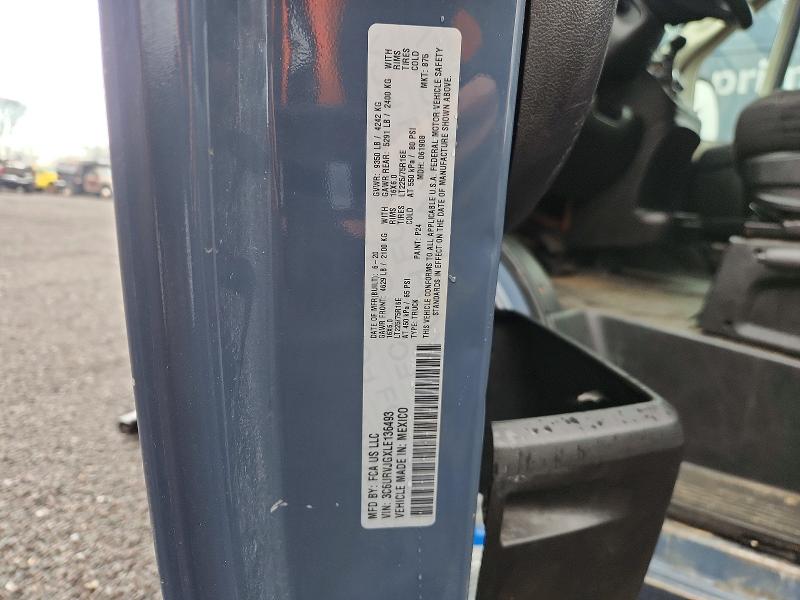 49303976 :رقم المزاد ، 3C6URVJGXLE136493 vin ، 2020 Ram Promaster 3500 مزاد بيع