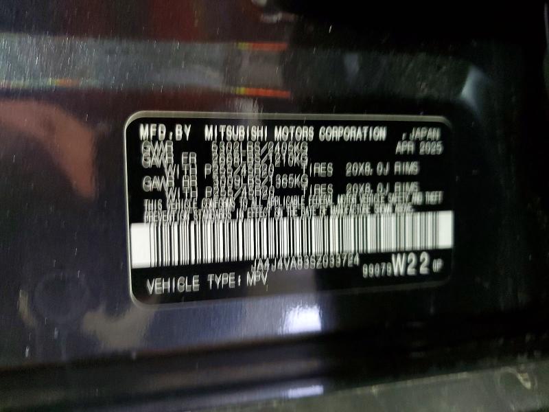 Aukcja sprzedaży 2025 Mitsubishi Outlander, vin: JA4J4VA83SZ033724, numer aukcji: 49126896