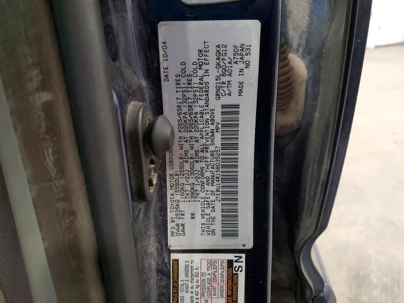 Aukcja sprzedaży 2005 Toyota 4runner, vin: JTEBU14R158035257, numer aukcji: 50894346