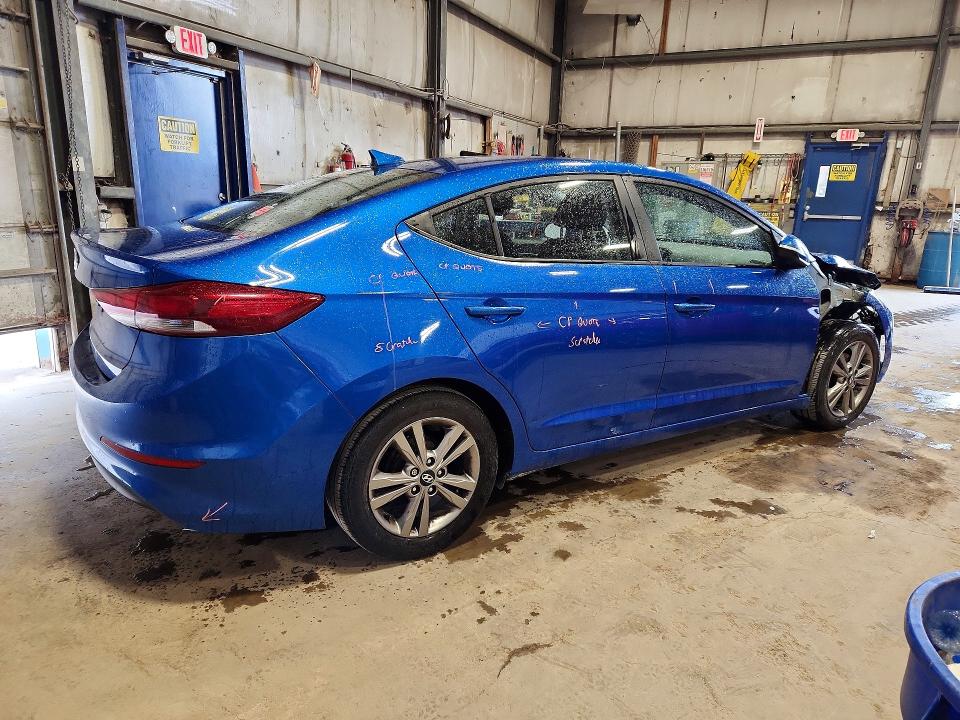 51191536 :رقم المزاد ، KMHD84LF0JU637106 vin ، 2018 Hyundai Elantra مزاد بيع