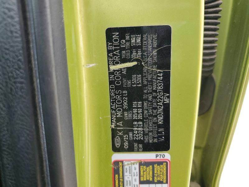 Продажа на аукционе авто 2016 Kia Soul, vin: KNDJN2A22G7837447, номер лота: 50951636