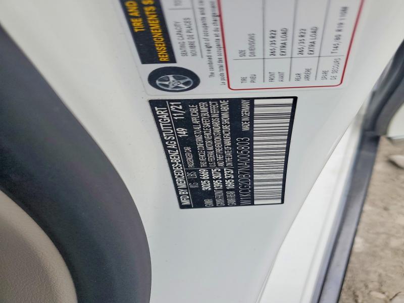 49472516 :رقم المزاد ، W1KCG2DB7NA005803 vin ، 2022 Mercedes-benz Eqs Sedan مزاد بيع