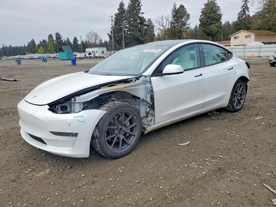 50347396 :رقم المزاد ، 5YJ3E1EB0NF308311 vin ، 2022 Tesla Model 3 مزاد بيع