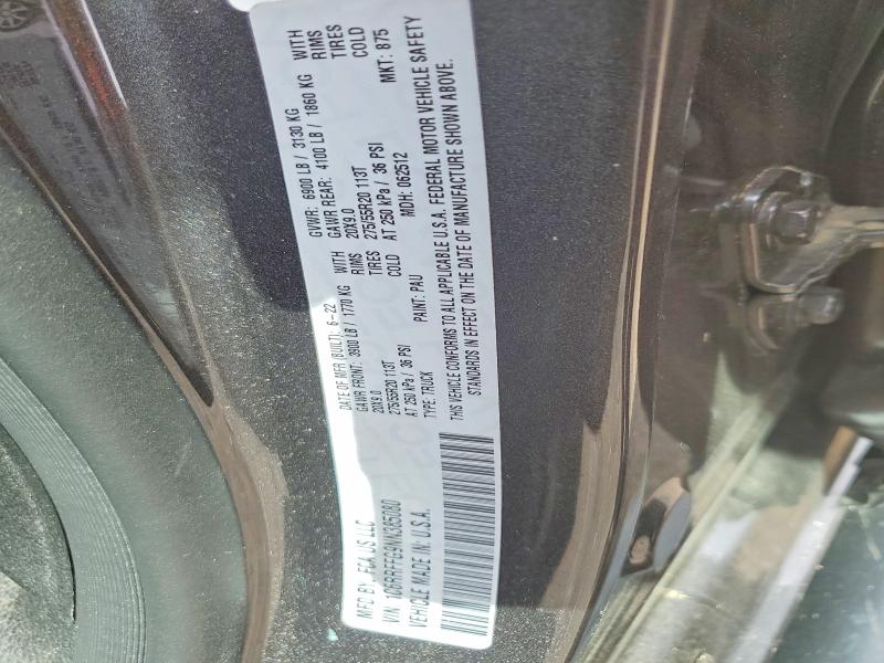 50259626 :رقم المزاد ، 1C6RRFFG9NN385080 vin ، 2022 Ram 1500 مزاد بيع