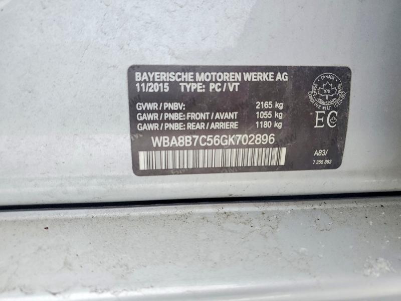 Продажа на аукционе авто 2016 Bmw 340, vin: WBA8B7C56GK702896, номер лота: 48428416