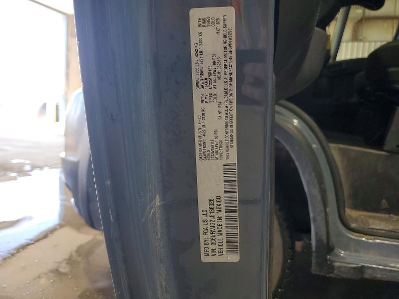 48238046 :رقم المزاد ، 3C6URVJG2LE136326 vin ، 2020 Ram Promaster 3500 مزاد بيع