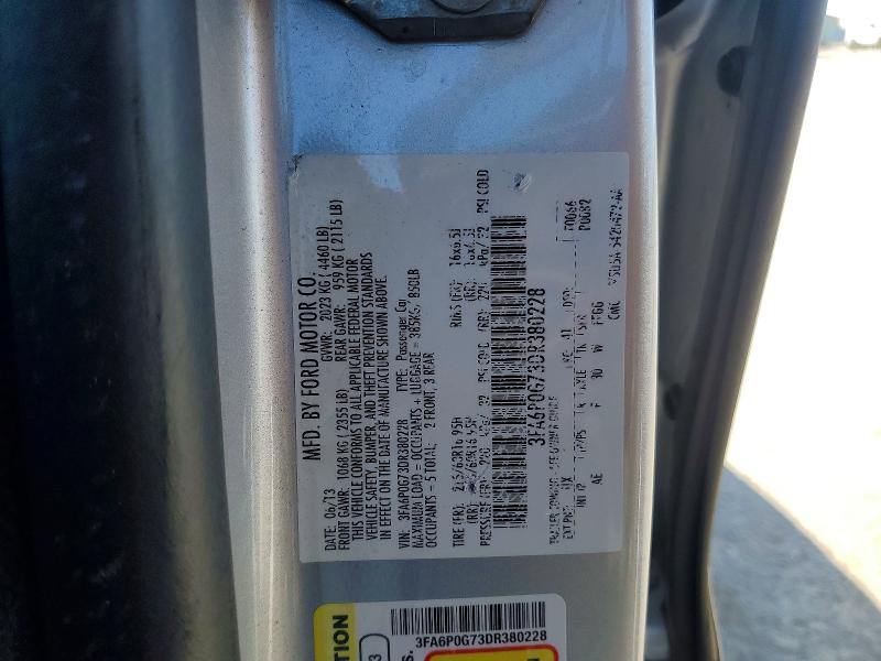Продажа на аукционе авто 2013 Ford Fusion, vin: 3FA6P0G73DR380228, номер лота: 51344606