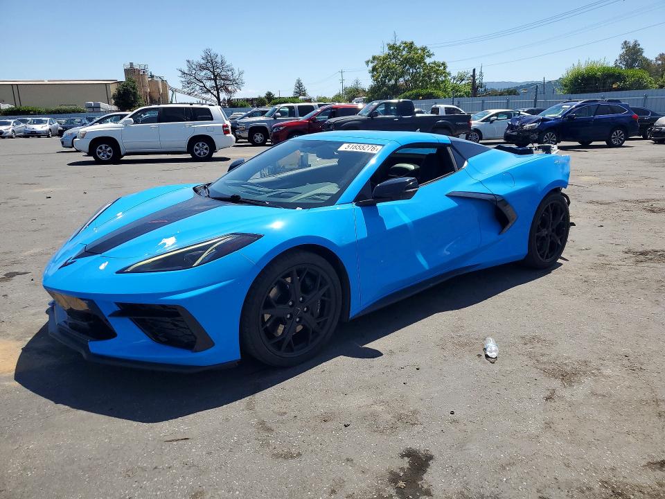 2021 Chevrolet Corvette მანქანა იყიდება აუქციონზე, vin: 1G1YC3D41M5123624, აუქციონის ნომერი: 51655276
