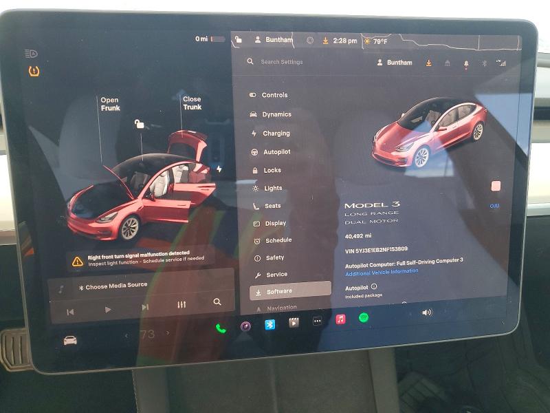 Продажа на аукционе авто 2022 Tesla Model 3, vin: 5YJ3E1EB2NF153809, номер лота: 50754946