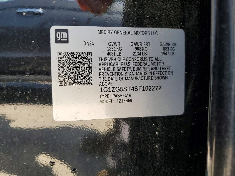 50793076 :رقم المزاد ، 1G1ZG5ST4SF102272 vin ، 2025 Chevrolet Malibu مزاد بيع
