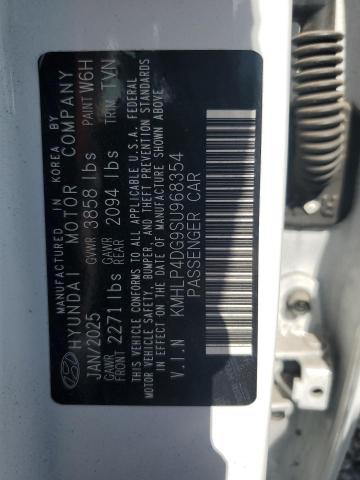 49587576 :رقم المزاد ، KMHLP4DG9SU968354 vin ، 2025 Hyundai Elantra مزاد بيع