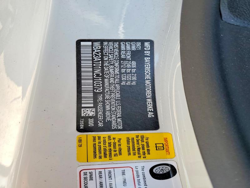 Продажа на аукционе авто 2022 Bmw 430i, vin: WBA23AT01NCJ10379, номер лота: 41820946