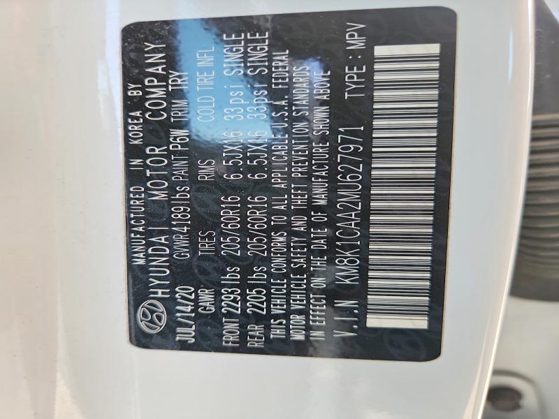 Продажа на аукционе авто 2021 Hyundai Kona, vin: KM8K1CAA2MU627971, номер лота: 50262586