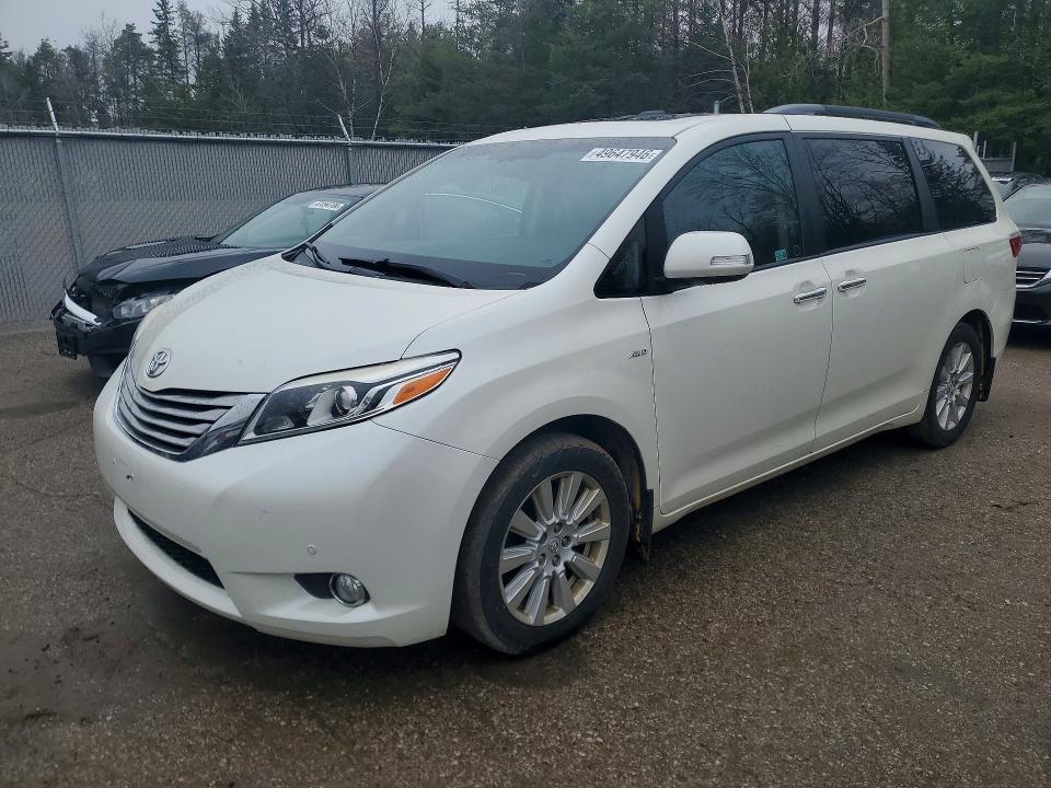 2017 Toyota Sienna მანქანა იყიდება აუქციონზე, vin: 5TDDZ3DC0HS167190, აუქციონის ნომერი: 49647946