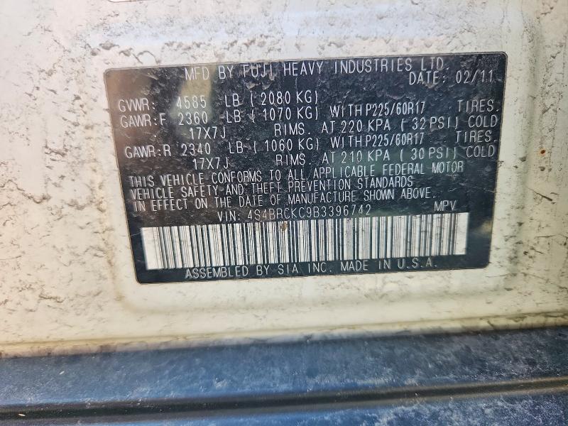 Aukcja sprzedaży 2011 Subaru Outback, vin: 4S4BRCKC9B3396742, numer aukcji: 49396246