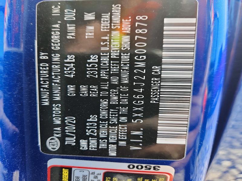 Auction sale of the 2021 Kia K5, vin: 5XXG64J22MG007878, lot number: 49584466