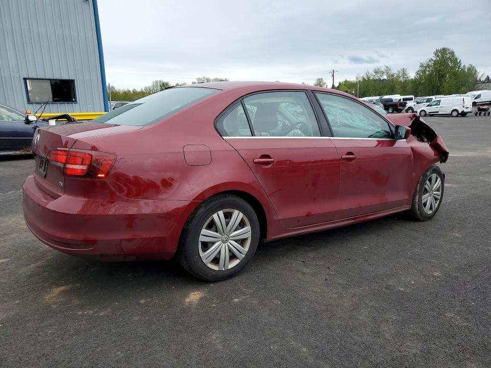 49980676 :رقم المزاد ، 3VW167AJ6HM261061 vin ، 2017 Volkswagen Jetta مزاد بيع