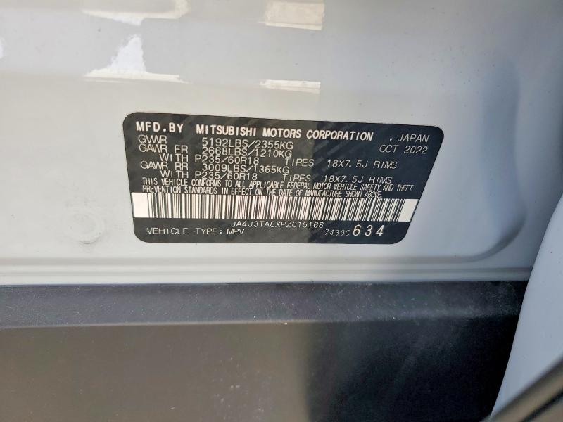 Продаж на аукціоні авто 2023 Mitsubishi Outlander, vin: JA4J3TA8XPZ015168, номер лоту: 49486336