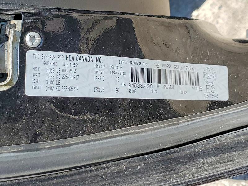 Продажа на аукционе авто 2020 Dodge Grand Caravan, vin: 2C4RDGEG5LR152098, номер лота: 50226936