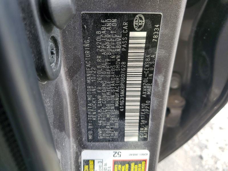 Продажа на аукционе авто 2023 Toyota Camry Hybrid, vin: 4T1G31AK8PU607628, номер лота: 51023336