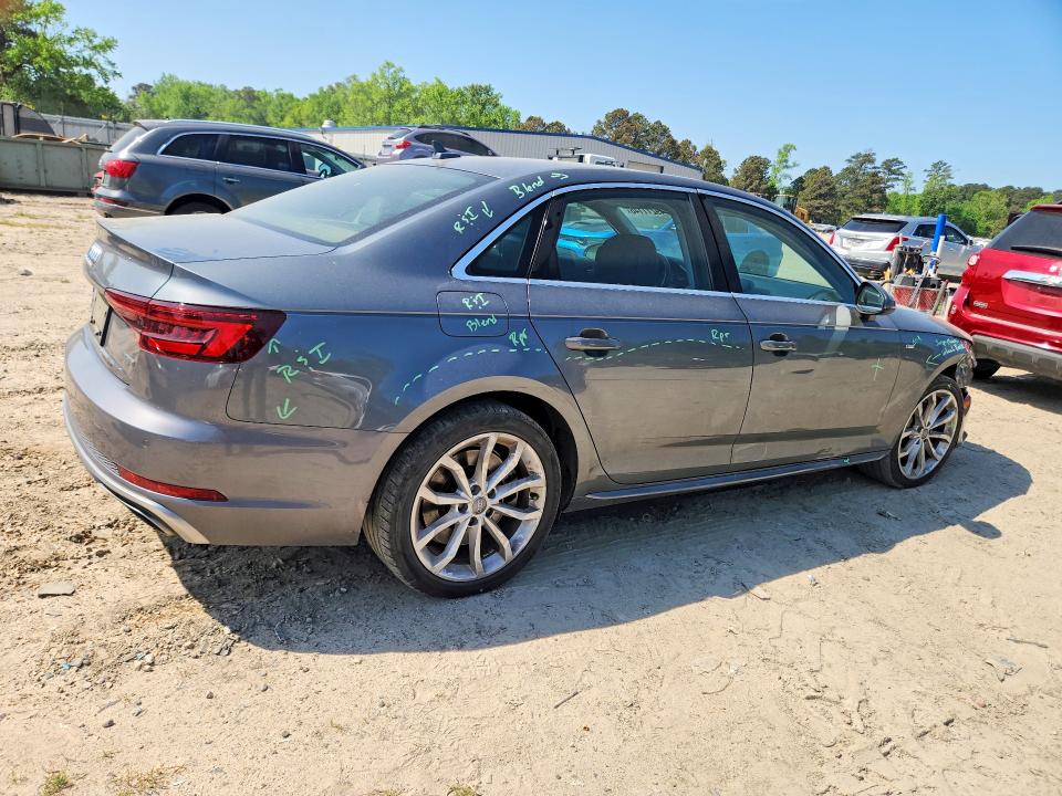2019 Audi A4 მანქანა იყიდება აუქციონზე, vin: WAUENAF44KN015336, აუქციონის ნომერი: 49211146