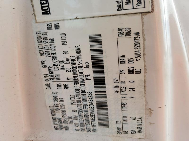 49611216 :رقم المزاد ، 1FTNE2EW0EDA84238 vin ، 2014 Ford E250 مزاد بيع