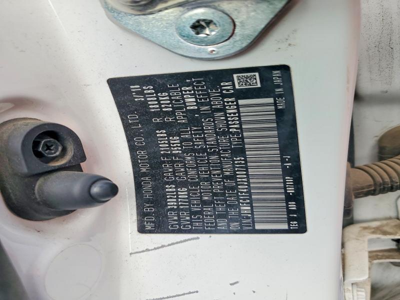 Aukcja sprzedaży 2018 Honda Civic, vin: JHMFC1F40JX007135, numer aukcji: 49325706