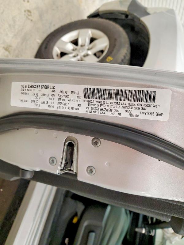 50861476 :رقم المزاد ، 1C6RR7FG3ES246540 vin ، 2014 Ram 1500 مزاد بيع