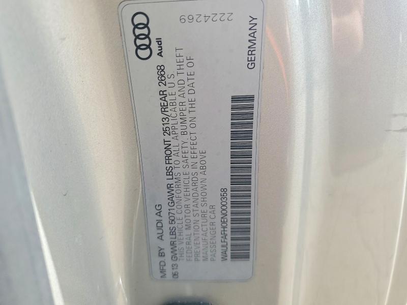 Aukcja sprzedaży 2014 Audi A5, vin: WAULFAFH0EN000358, numer aukcji: 51437096