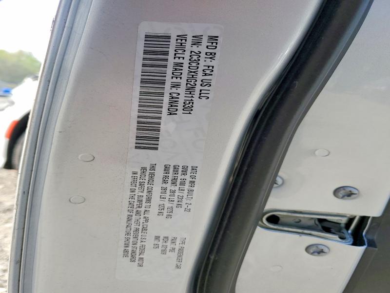 2022 Dodge Charger მანქანა იყიდება აუქციონზე, vin: 2C3CDXHG2NH115301, აუქციონის ნომერი: 49470996