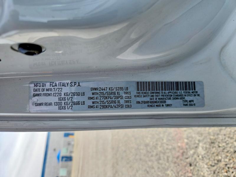 Продаж на аукціоні авто 2022 Ram Promaster City, vin: ZFBHRFAB6N6X38081, номер лоту: 50181476